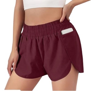 Shorts Deportivos de Cintura Alta Elásticos y Transpirables para Mujer, Primavera-Verano 2022, Estilo Holgado, Novedad Americana - Product Image 3