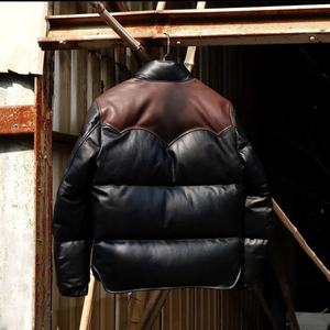 <b>Men</b> and Women's Winter Fur Leather Jacket with Logo on Front New Edition <b>Sheepskin</b> Fur Jacket - Product Image 2