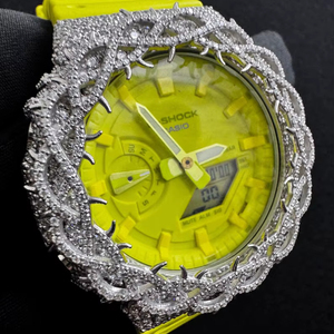 Ice Out VVS Moissanite Diamond Watch Band Reloj completo de hip hop Reloj automático de lujo con correa de goma para hombres - Product Image 3