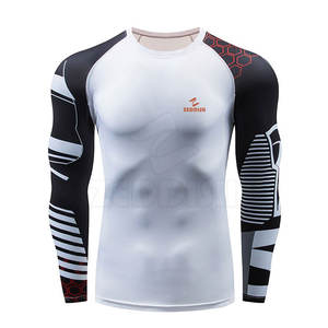 เสื้อรัชการ์ดแขนยาวสำหรับผู้ชายผู้หญิงเสื้อรัดรูปแห้งเร็ว - Product Image 1