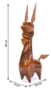 Caballo tradicional hecho a mano de madera famoso en todo el mundo como caballo de terracota hecho a mano madera decorativa decoración del hogar - Product Image 2