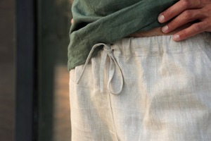 Pantalones cortos con estilo cómodos y de primera calidad para hombre, tejido no tejido de patrón sólido para playa, informales y deportivos, pantalones cortos informales Premium para hombre - Product Image 3