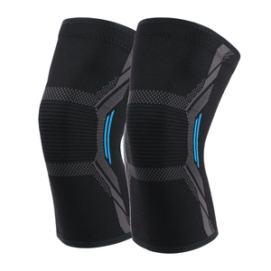 Rodillera de nailon para ciclismo, rodillera deportiva profesional, equipo de protección de presión cálida, venta al por mayor, gimnasio personalizado, Fitness - Product Image 1