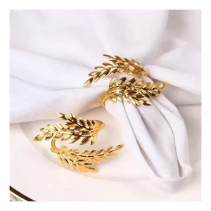 Rond de serviette doré de qualité supérieure Rond de serviette de cuisine de forme ronde de taille personnalisée au meilleur prix - Product Image 4