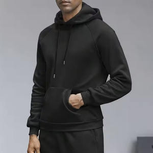 Sudadera con capucha de alta calidad con logotipo personalizado para hombre, sudadera informal de tejido de punto suave con cordón y bolsillo de ajuste Regular para hombre - Product Image 3