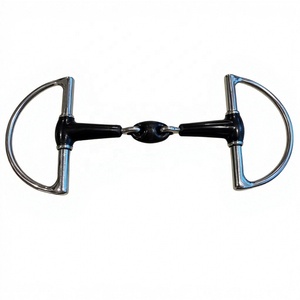 Bocado para Caballo de Acero Inoxidable con Montura Eggbutt y Boquilla de Goma, Equipo de Equitación de Calidad, Modelo RJI-HREB-1109 RIAZ JAMAL INTERNATIONAL - Product Image 2