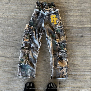 Fabricante de ropa Retro Sunfaded Distressed Zip Hoodie Sweatsuit STG estampado apliques bordado Sunfaded chándales para hombres - Product Image 5