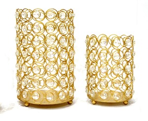 Cristal Design bougie votive avec finition dorée brillante pour la maison hôtel & Restaurants Table Top bougie décorative votives - Product Image 1