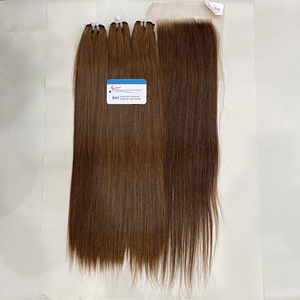 Vente en gros usine – Lot de cheveux humains vierges bruts lisses et soyeux, non traités, provenant d'un seul donneur, pour tissage, noirs, 8-24 pouces, pour la fabrication de perruques - Product Image 3