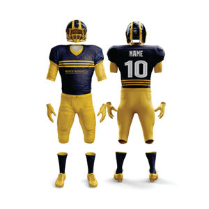 Camisetas y conjuntos de camisetas de fútbol americano totalmente personalizables uniformes personalizados con bordado sublimado - Product Image 1