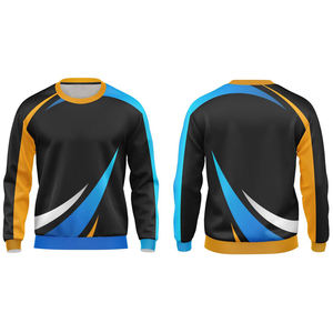 Sweatshirts surdimensionnés à col rond pour hommes personnalisés avec impression numérique Tissu polaire de taille XS Fourniture en gros Saison d'été - Product Image 5