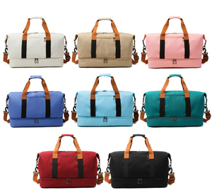 Custom Large Capacity Portable Travel Duffel <b>Bag</b> Multi-Functional Leather Dry Wet Separation Fitness <b>Sports</b> Gym <b>Bag</b> <b>Men</b> Outdoor - Product Image 4