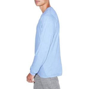 T-shirt en coton 100% respirant à manches longues pour homme, col rond, taille plus, personnalisable, tricoté - Service OEM en gros, été - Product Image 2