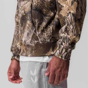 Sudadera con Capucha de Felpa Tech Terry - Diseño EDGE Camo para Hombre, Corte Regular, Elástico en Cuatro Direcciones, Capucha con Botones a Presión, Invierno - Product Image 5