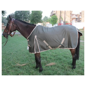 Tapis de participation d'été 600 Denier Ripstop personnalisé pour chevaux 100% coton avec combo col Standard 0-300 grammes Options - Product Image 1