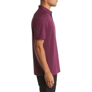 Couleurs unies 2024 nouveau séchage rapide 100% coton col en v été écologique pour chemises respirant à manches courtes Golf pour grande taille - Product Image 4