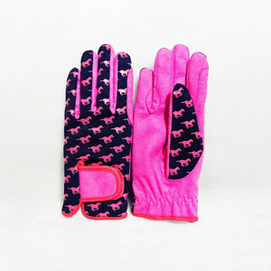 Gants d'équitation professionnels personnalisés en gros, de haute qualité, respirants, en cuir confortable, pour l'équitation en plein air - Product Image 2
