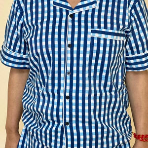 Conjunto de pijama de verano para mujer, manga corta y pantalones cortos, ropa de dormir estampada, 2 conjuntos, ropa de casa informal para mujer, ropa de dormir de algodón puro - Product Image 1