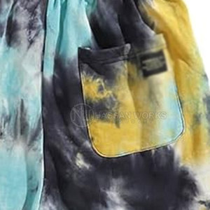 Shorts décontractés pour hommes à taille mi-haute en coton 100% respirant et à séchage rapide, tie-dye, qualité supérieure, vente en gros - Product Image 4