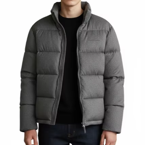 Chaqueta de Invierno para Hombre, Acolchada, con Capucha, Cierre Completo, Ligera, Impermeable, Transpirable, Informal, de Fábrica - Product Image 1