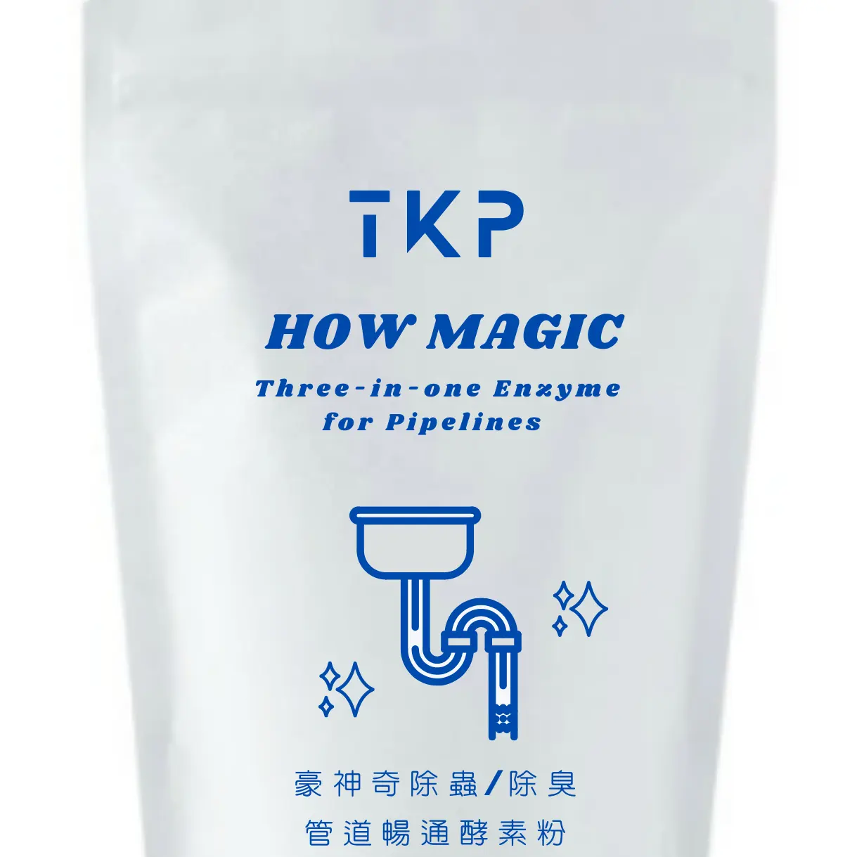 TKP Home Kitchen Pipe Bathroom Drain Pipes Deodorant Enzyme Deworming Chemical-free Cleaning Powder 100G