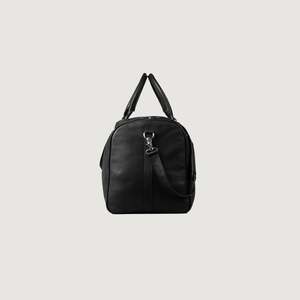 Sac de voyage pliable en cuir noir Darrio pour homme, style week-end, avec fermeture éclair, durable, pour le fitness, les voyages, la gym, les activités de plein air, en maille polyester - Product Image 6