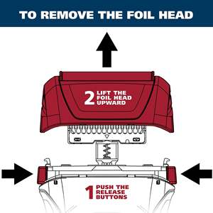 Cabezal de Repuesto para Afeitadora Eléctrica Impermeable IPX7, Sistema de Triple Corte con Doble Cuchilla, Idioma de Funcionamiento Alemán, para Afeitado Facial - Product Image 2