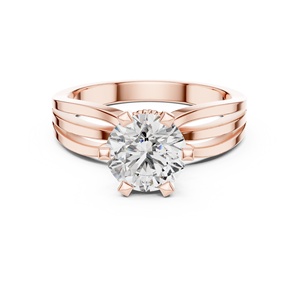 Bague en diamant de laboratoire de 2 carats Harmonic Jewels, alliance en or 14 carats, 6 griffes, EF VS1-2, bijoux fins personnalisés, élégance durable - Product Image 4