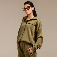 Veste de yoga zippée imprimée pour femme, légère, idéale pour l'entraînement hivernal et les loisirs, style athleisure, disponible en marque blanche et en gros