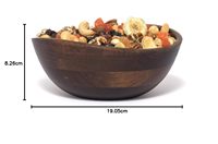 Tendance du moment : Bol de service artisanal en bois d'acacia mat, style bohème, écologique, pour salades, collations, cuisine, décoration de la maison, Lavihex