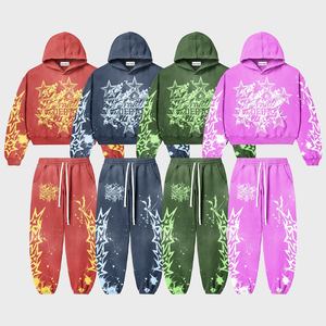Top Quality Clothing Hoodies Men Manufacturers Custom Streetwear Tracksuits <b>Oversized</b> <b>Long</b> Sleeve Custom Puff Printing <b>Hoodie</b> - Product Image 1