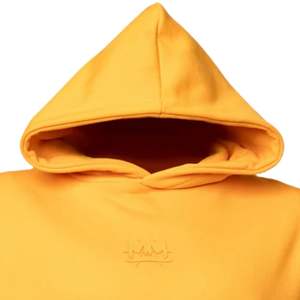 Sweat-shirt à capuche jaune pour homme en molleton de coton lourd avec poche kangourou, style streetwear décontracté - Product Image 4