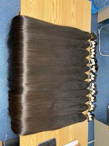 Meilleure vente 100% Vietnam brut vierge Remy cheveux faisceaux de haute qualité droite en vrac cheveux synthétiques 30 pouces étiré en gros - Product Image 3