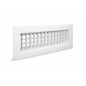 Buse de sortie d'air conditionné bidirectionnelle en PVC 300x150 mm avec registres et grilles - Product Image 1