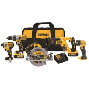 Kit Combinado de 5 Herramientas DCK594P2 20V Max XR con Batería como Fuente de Alimentación - Product Image 6