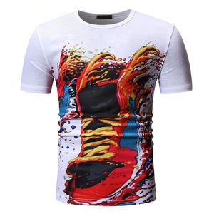 Camisetas Bordadas de Verano para Hombre, Modernas y Atractivas, de Manga Corta, Estilo Urbano, Venta en Línea, Directo de Fábrica - Product Image 3