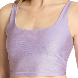 Respirant personnalisé solide dame Yoga soutien-gorge Gym une épaule culture sport soutien-gorge Fitness OEM soutien élevé sans couture Sport soutien-gorge - Product Image 1