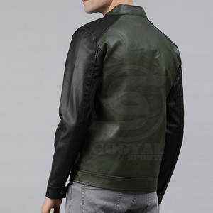 Veste en cuir pour homme sur mesure en gros, veste en cuir pour homme imperméable, veste en cuir pour homme à prix avantageux - Product Image 3