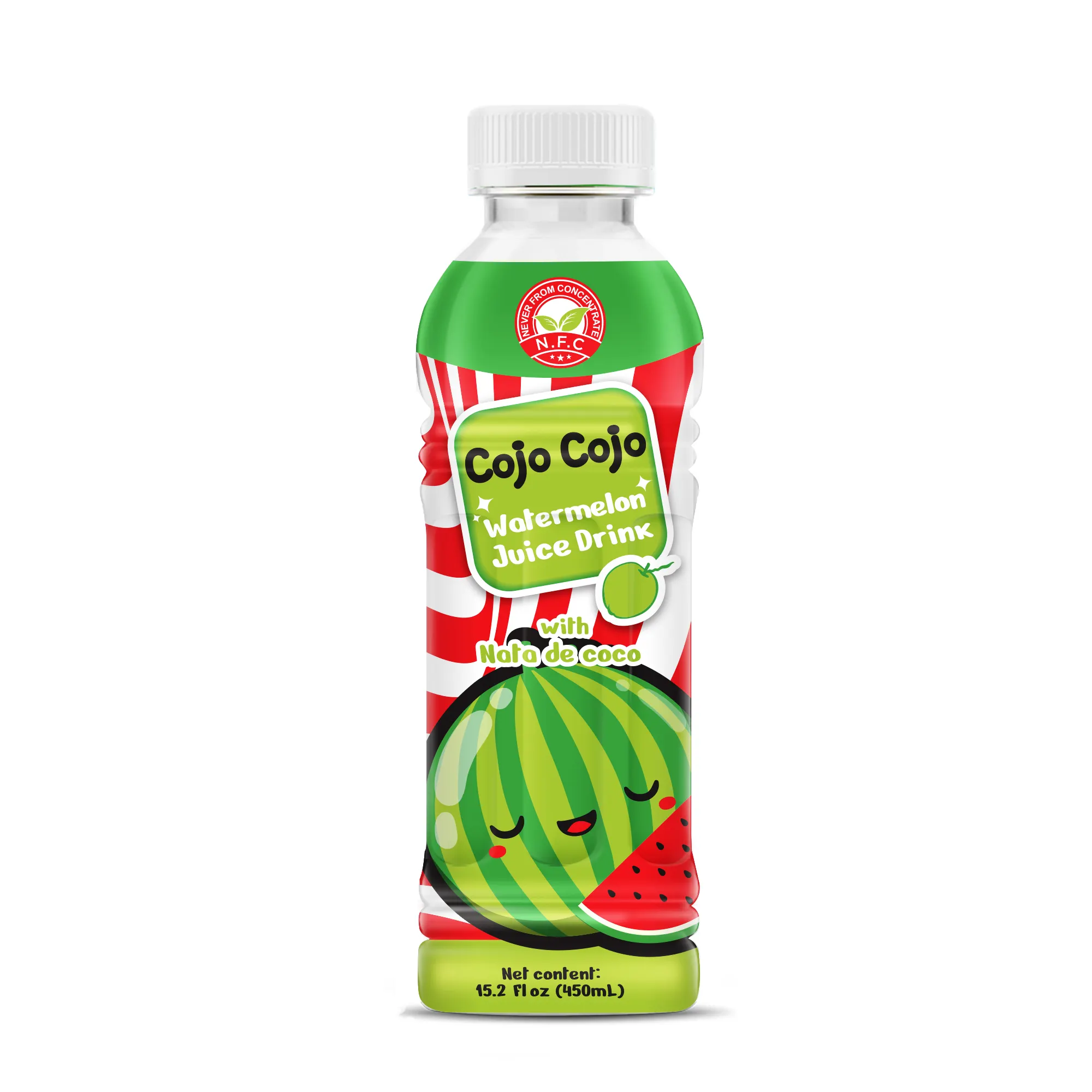 450Ml Cojo Cojo Watermeloen Sap Met Nata De Coco Heerlijke En Kauwende Drank Nfc Sap