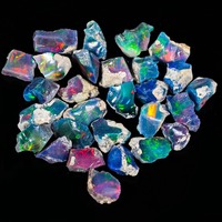 Lot de pierres brutes d'opale de feu naturelle éthiopienne, poids 5000 carats, opale noire sèche, haute qualité, certifiée par un tiers, bijoux