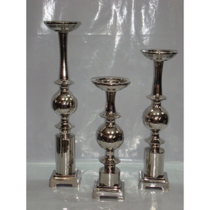Aluminum <b>Candle</b> Stand Metal Pillar <b>Candle</b> Holder Best Selling Nickel Plated Aluminum <b>Candle</b> Stand - Product Image 5
