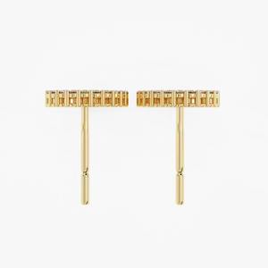 New Arrival Diamond Studs Earring for <b>Women</b> Wear Moissanite Earrings for Export <b>Sale</b> from Indian Supplier - Product Image 3