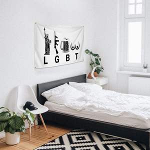 Флаг LGBT из прочного полиэстера, забавный, с изображением пивных грудей, 3x5 футов, с четырьмя латунными люверсами - Product Image 5