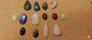 Piedras Preciosas de Alta Calidad, Cabujones Planos, Ovalados, Ágata/Jaspe/Jade/Cristal/Lapislázuli Semi Naturales, 20% de Descuento y Regalo de Año Nuevo - Product Image 3