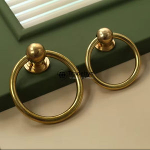 Tradebyd Premium laiton minimaliste boutons de tiroir et poignées d'armoire pour armoire maison bureau cuisine salle à manger meubles - Product Image 1