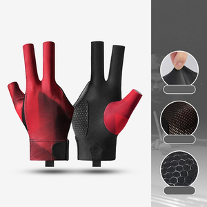 Guantes de Snooker Ligeros de Poliéster y Spandex Suaves, Transpirables, Ajuste Cómodo para el Manejo del Taco, Diseño para Entrenamiento - Product Image 6