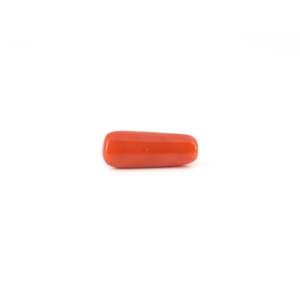 พลอยสังเคราะห์สีขาวคุณภาพสูง 6.4 กะรัต ปะการังแดง 8 มม. ขัดเงา - Product Image 2