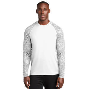 Camisetas ligeras de cuello redondo de manga larga raglán para hombre medianas - Product Image 1