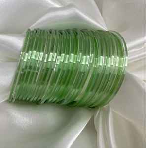 Custom Made <b>Glass</b> <b>Bangles</b> Unique Style Solid Color Set for Women/Ladies - Product Image 3