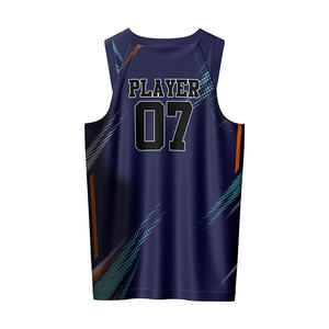 ชุดยูนิฟอร์มบาสเก็ตบอลชายแบบกำหนดเองได้ แขนกุด คอวี กางเกงขาสั้นมีเชือกผูก ผลิตจากโพลีเอสเตอร์ 100% ระบายเหงื่อ แห้งเร็ว ไม่มีขั้นต่ำในการสั่งซื้อ - Product Image 3